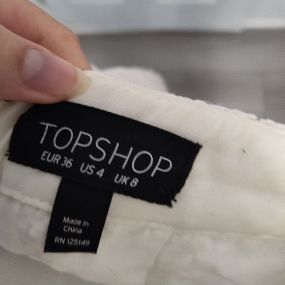 Topshop White Lace Skirt - Picture 4 of 4